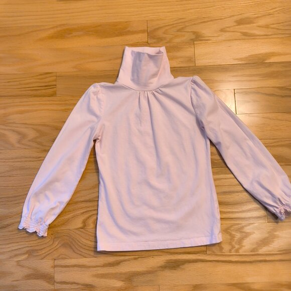 Jillian's Closet, Pastel Pink Turtleneck Top with Ruffles, Girls Size 6-7 GU - Picture 1 of 7